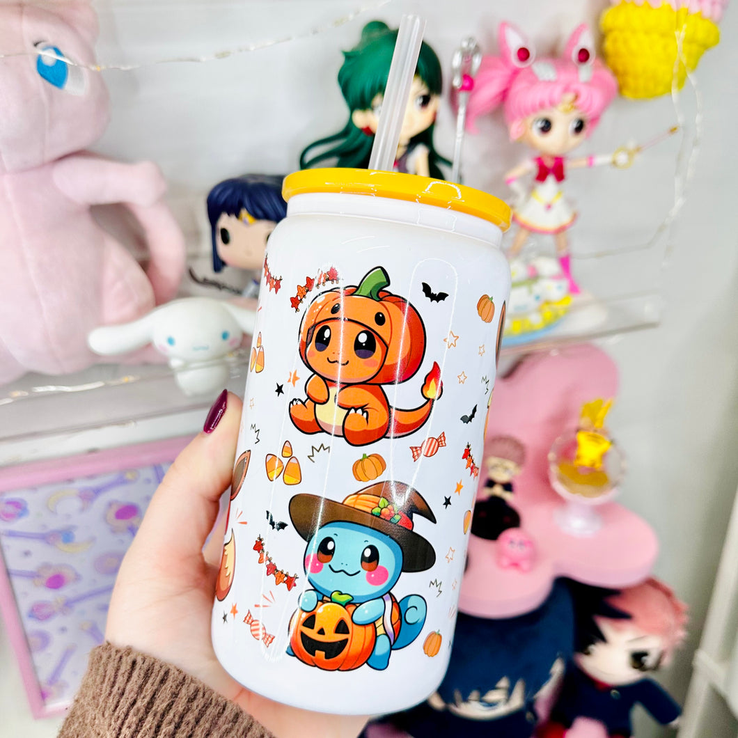 Spooky Glass Can Cup